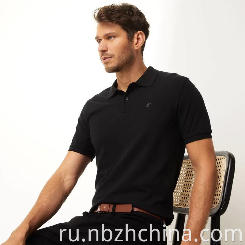 Mens Classic Embroidery Short Sleeve Polo